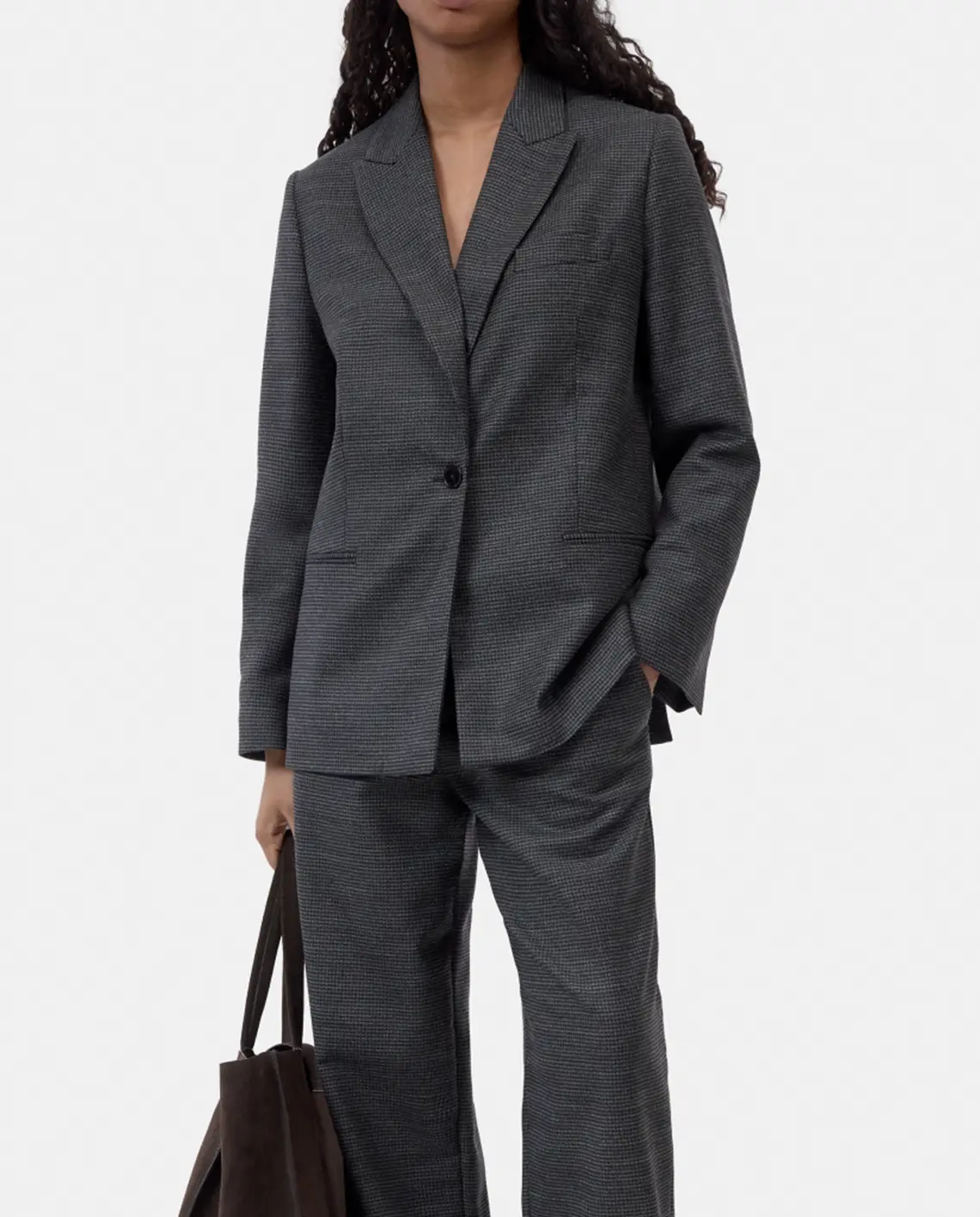 Closed_Contemporary_Blazer_C97471_DarkGreyMelange_Look_Model_LittleColumbine Closed_Contemporary_Blazer_C97471_DarkGreyMelange_Look_Model_LittleColumbine