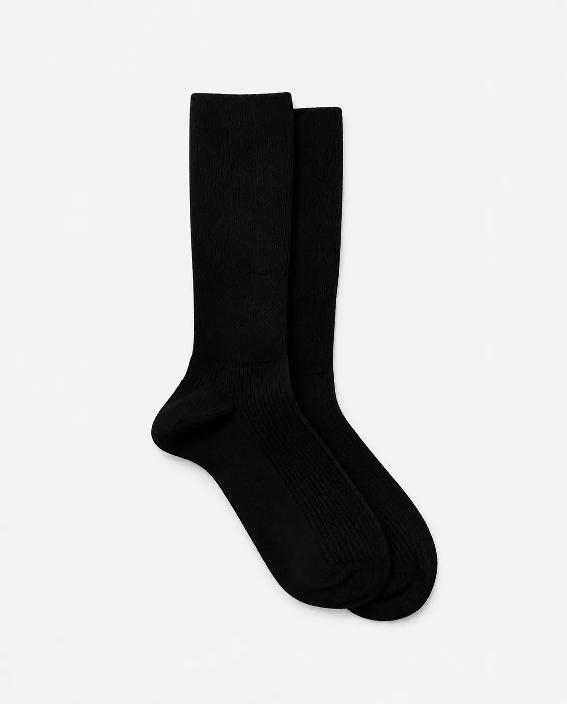 MrsHosiery_Merino_Solid_Sock_Black_LittleColumbine