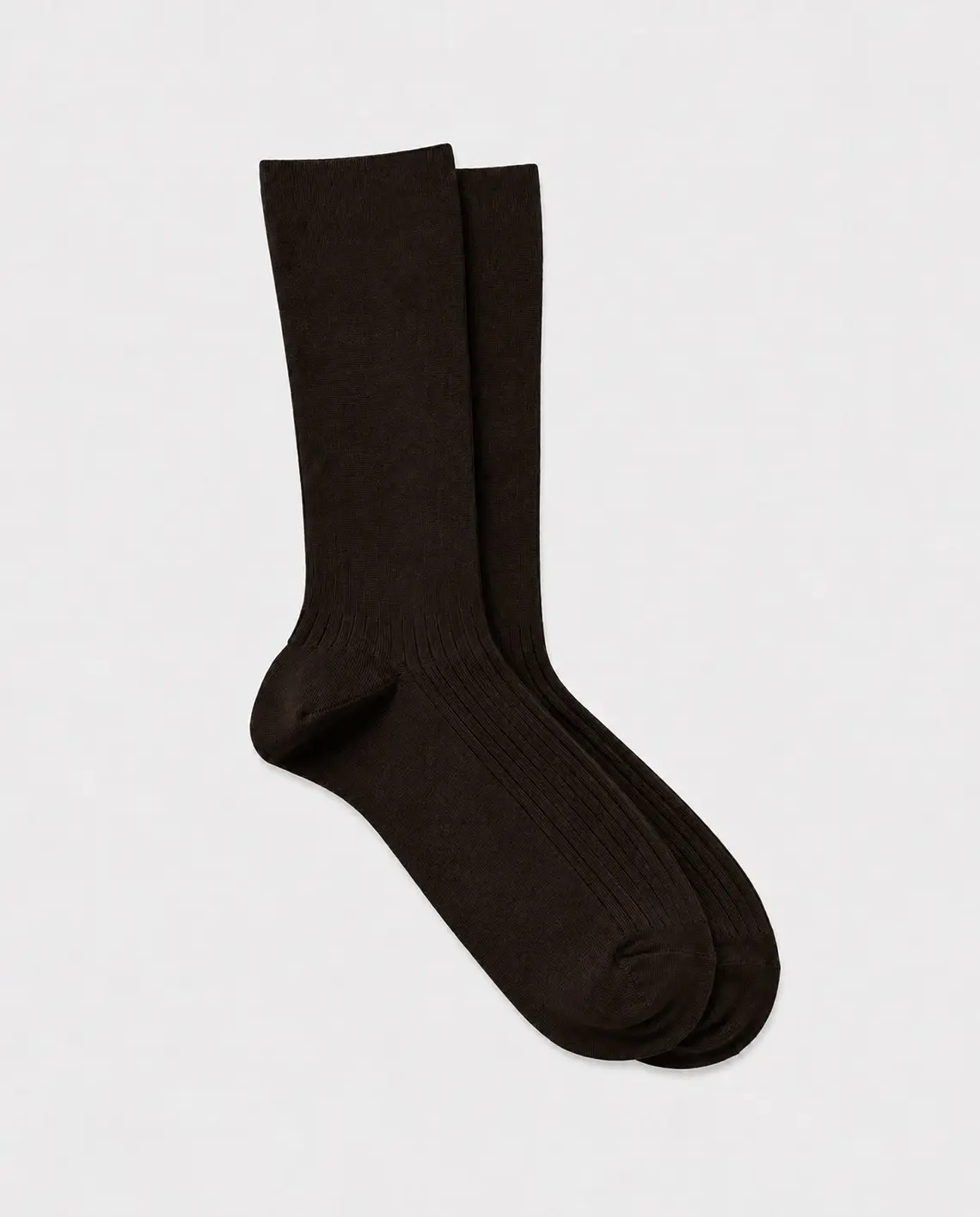 MrsHosiery_Merino_Solid_Sock_DarkBrown_LittleColumbine