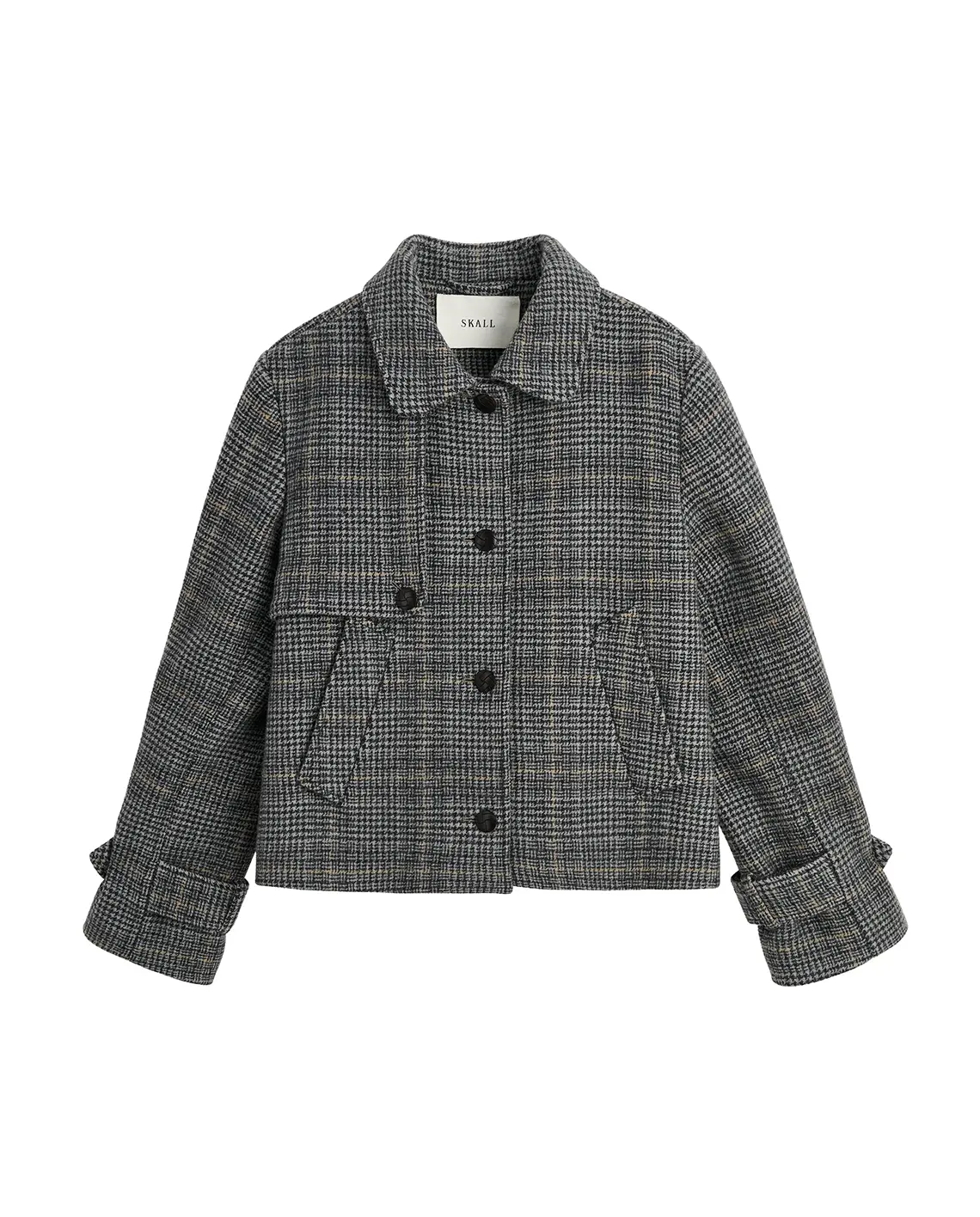Skall_Harriet_Jacket_Grey_Check_LittleColumbine